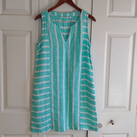 Sigrid Olsen Dresses Sigrid Olsen Sleeve Less 0 Linen Dress Size